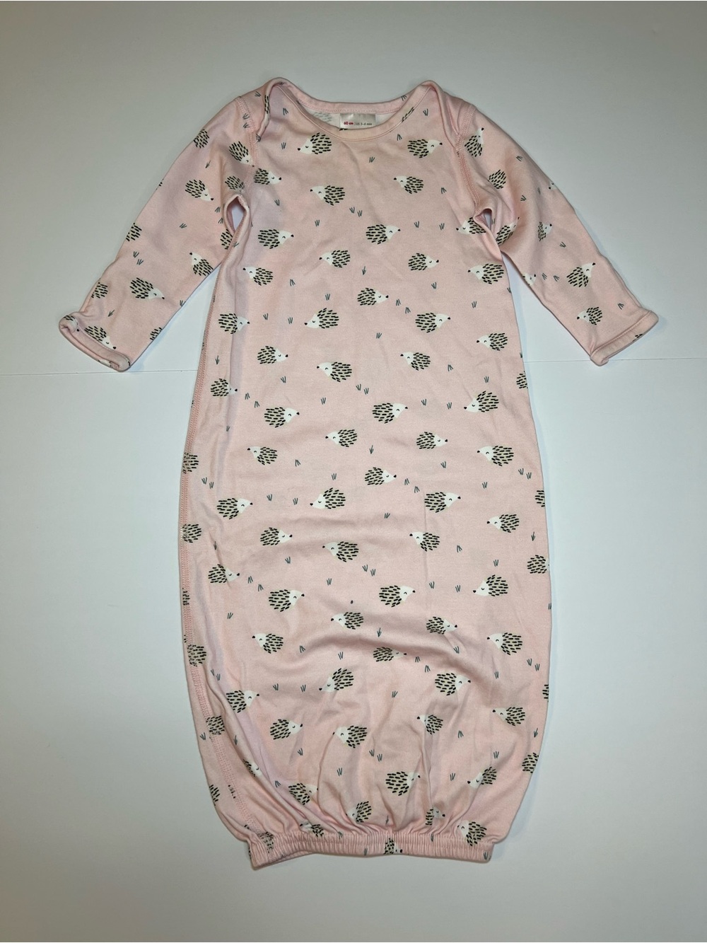 Hanna Andersson Pima cotton Pink Hedgehog Print Baby Sleep Gown - Kids Pajamas